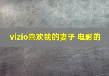 vizio喜欢我的妻子 电影的